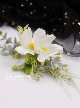 森系小清新雏菊造型婚礼头饰品