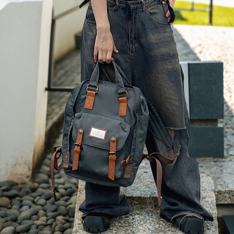 Doughnut甜甜圈双肩包书包电脑包旅游轻便旅行背包男女大容量通勤