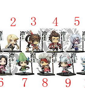 爱玩乐 日版 战国basara英雄集结篇 第二阵 蚊香眼盒蛋人偶现货