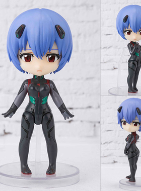 爱玩乐 日版Figuarts mini EVA 绫波丽凌波丽黑丽Q版手办现货包