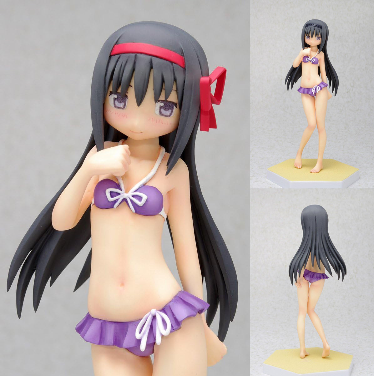 爱玩乐 日版wave 魔法少女小圆晓美焰晓美炎泳装手办人偶现货包邮