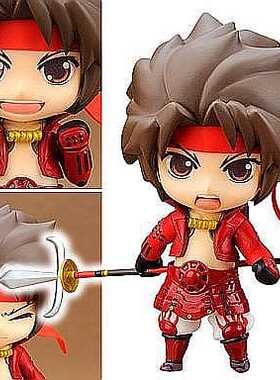 爱玩乐 日版 战国BASARA2 真田幸村 可换脸Q版粘土人手办现货包邮