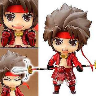 爱玩乐 日版 战国BASARA2 真田幸村 可换脸Q版粘土人手办现货包邮