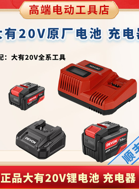 大有20V通用充电器锂电池冲击钻5283电锤5401角磨机2903电钻5282