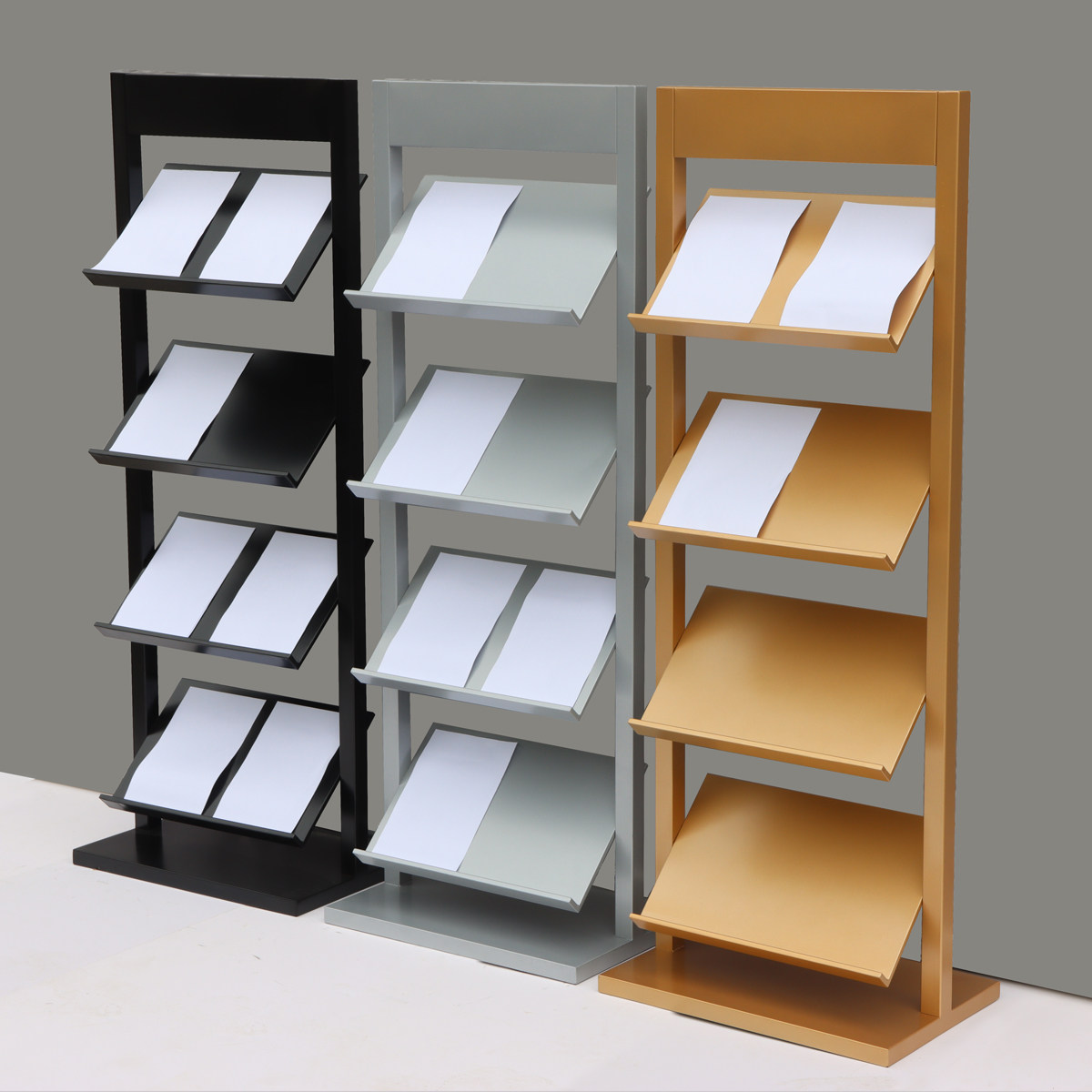 定制房地产架折页架单页资料架  售楼处报刊架户型图架  铁艺杂志