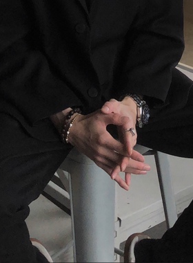 MORNINGMOON小众轻奢可调节拉扣手链手环金银色男女情侣首饰设计