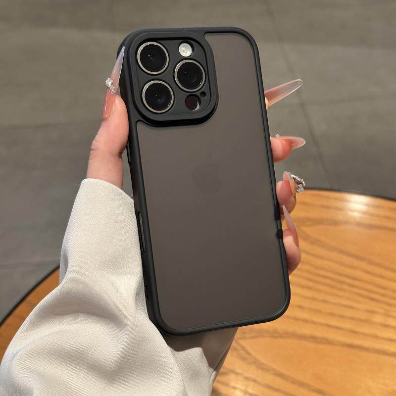 黑色磨砂适用苹果17新款手机壳iphone16promax小众高级感14硅胶13耐脏超火12全包防摔16防尘男女15pro高端11