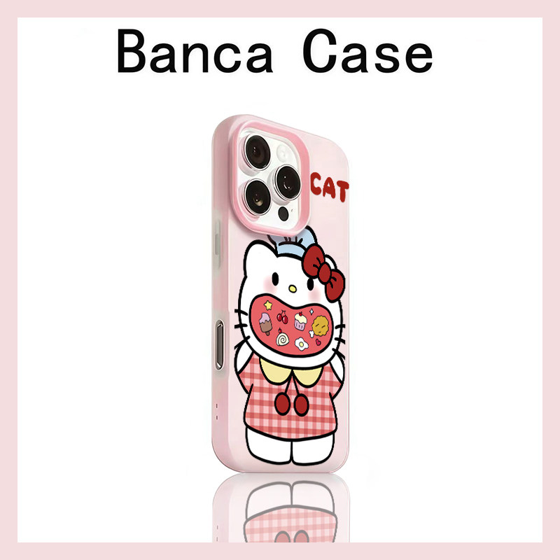 卡通贪吃猫咪适用iPhone17/16promax手机壳15pro磨砂肤感果冻二合一苹果13纯色12多巴胺14pro防摔11保护套17