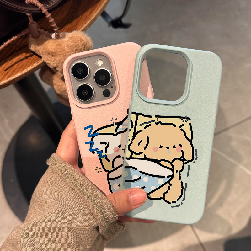 抢被子小熊荔枝纹适用iphone15/16promax手机壳苹果14pro新款13卡通12情侣11硅胶15pro女款14防摔16pro保护套