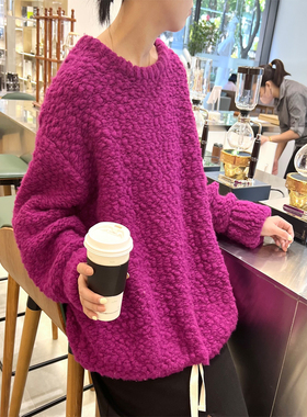 MACQNF正品2022秋冬衣圆领宽松休闲大肚羊毛针织毛女MQ29228