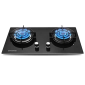 奇田JZT A20燃气灶天然气5.2KW猛火灶金属边可调底壳台嵌两用双灶