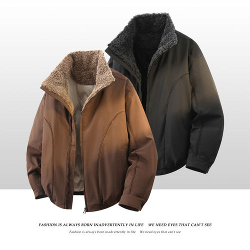 「设计师品牌」羽绒服冬季短款加厚保暖时尚情侣同款外套