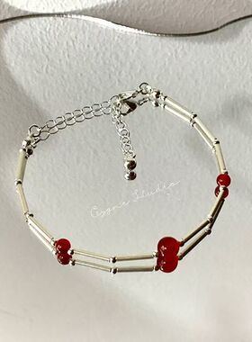 2026新中式天然竹节清冷感首饰小众七夕礼物送女友高级感手链女