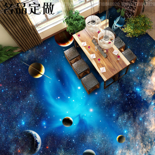 地板革3D家用自粘PVC地板贴加厚防水地贴水泥地铺垫地胶定做星空