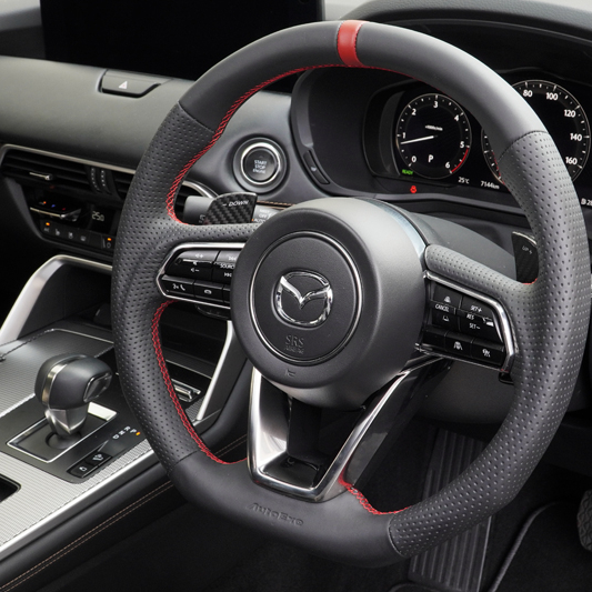 次世代马自达3昂克塞拉Autoexe方向盘碳纤维拨片档把手球后视镜