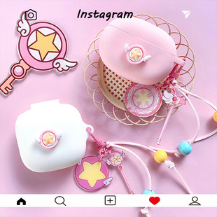 Beats PowerBeats Pro2/Fit耳机套适用Beats Fit Pro蓝牙耳机保护套百变小樱Beats Studio Buds硅胶软壳