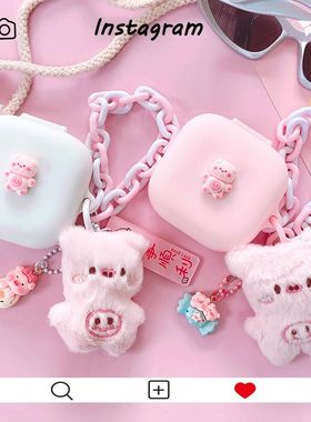 适用于Beats PowerBeats Pro2蓝牙耳机保护壳Beats PowerBeats Fit耳机套Beats Fit Pro可爱卡通防摔硅胶软壳