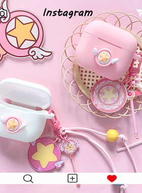 AirPods4保护套适用苹果AirPodsPro（第二代）蓝牙耳机保护壳百变小樱AirPods2耳机壳 AirPods Pro3硅胶软壳