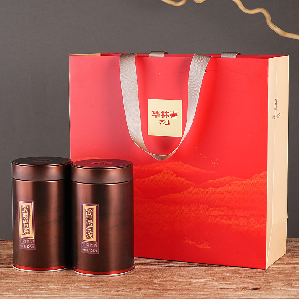 华林春武夷岩茶武夷肉桂礼盒装125g*2罐/盒,茶,肉桂茶,淘宝优惠券,粉丝福利购,淘宝优惠卷