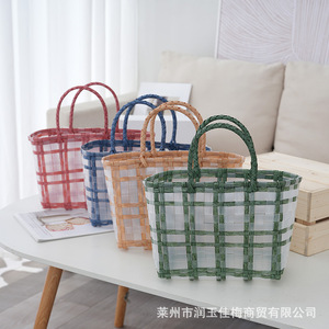 厂家透明塑编包小清新果