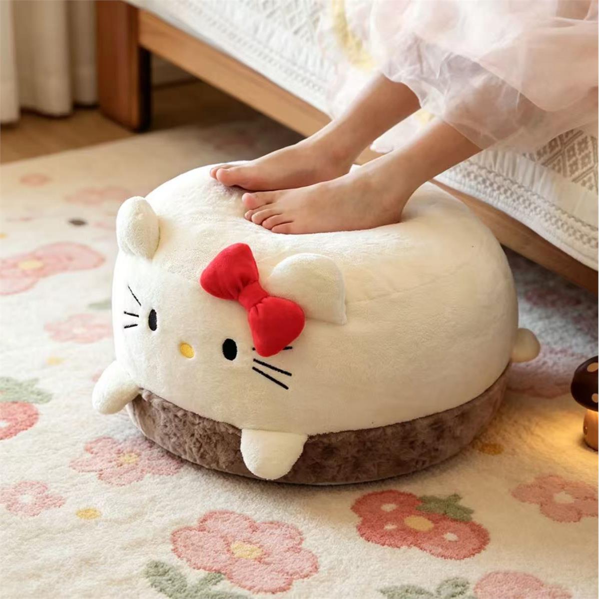 可爱kitty毛绒榻榻米垫子