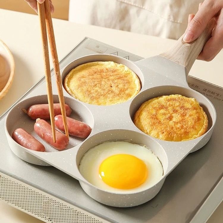 四孔煎蛋做蛋饺鸡蛋汉堡