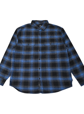 VANS范斯新款男子格子长袖衬衫运动休闲百搭翻领上衣VN000TAJZ0V