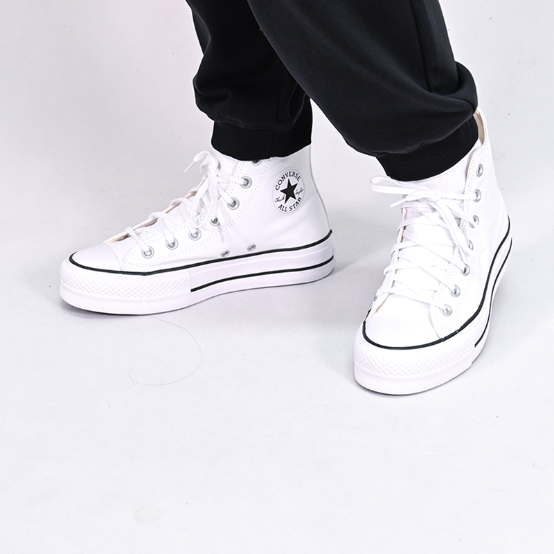 Converse匡威厚底鞋高帮帆布鞋