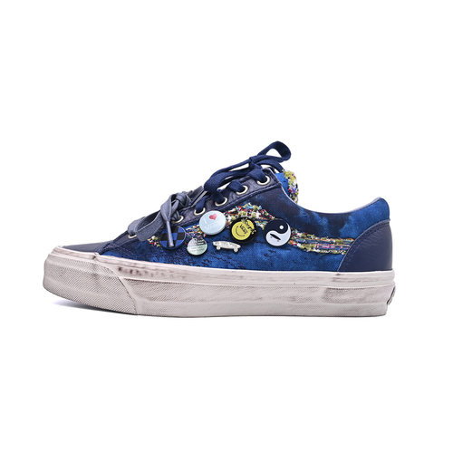VANS范斯新款LX Old Skool 36限定徽章做旧低帮板鞋VN000E8VNVY
