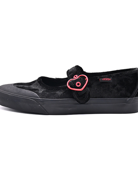 VANS范斯新款Mary Jane粉爱心扣玛丽珍鞋低帮休闲板鞋VN000CRR458