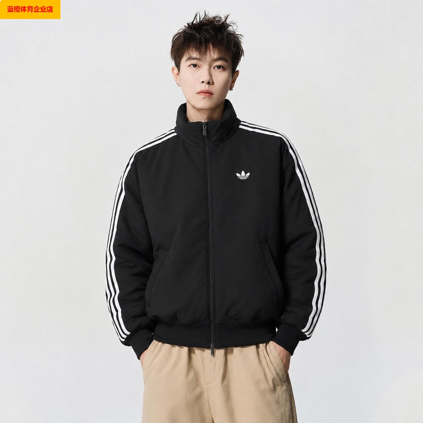 三叶草棉服男装2026冬季新
