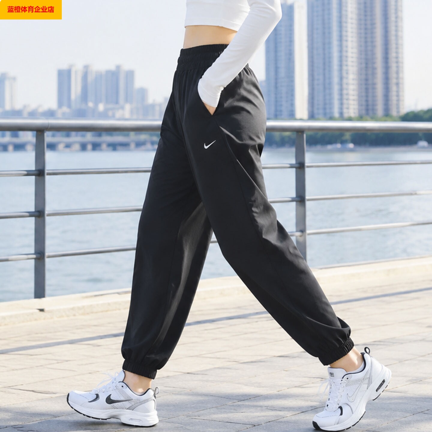 NIKE高腰长裤女秋季新款梭