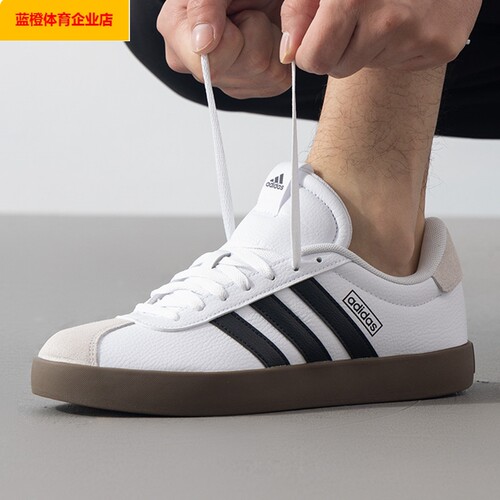 阿迪达斯男鞋春季新款VL COURT 3.0板鞋轻便低帮运动鞋复古ID6285