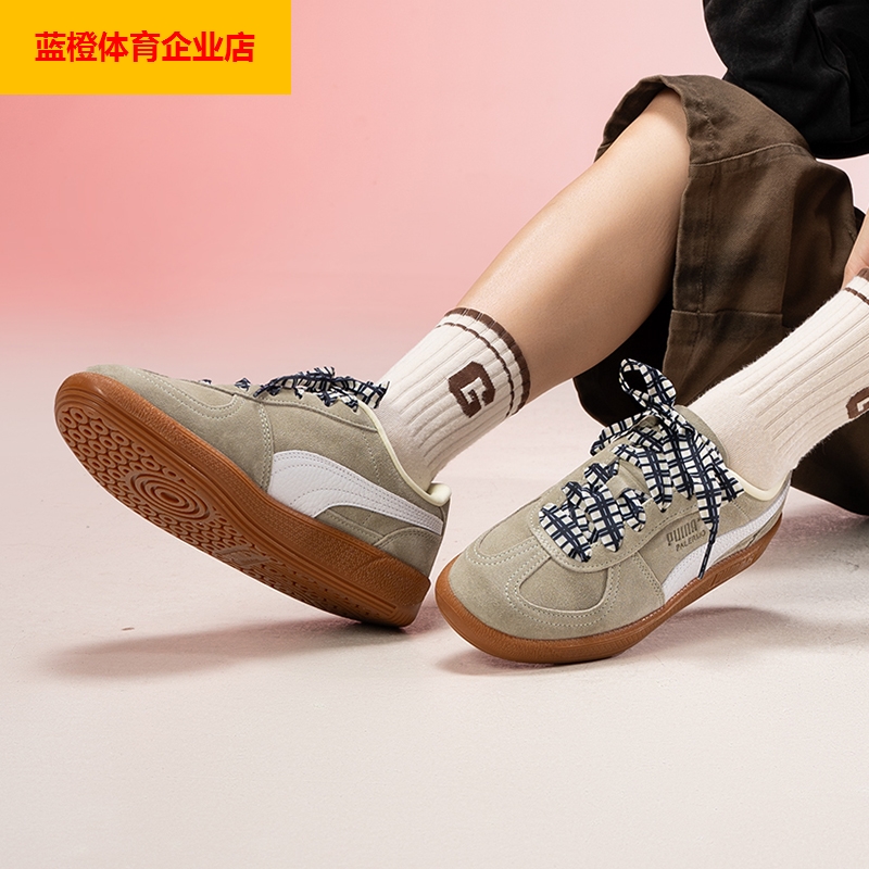 PUMA板鞋女鞋2025新款翻毛皮复古运动鞋德训鞋休闲鞋子404361