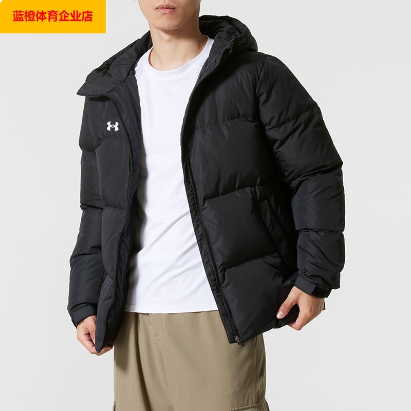 UA加厚保暖羽绒服男装女装连帽运动服棉羽外套25600804