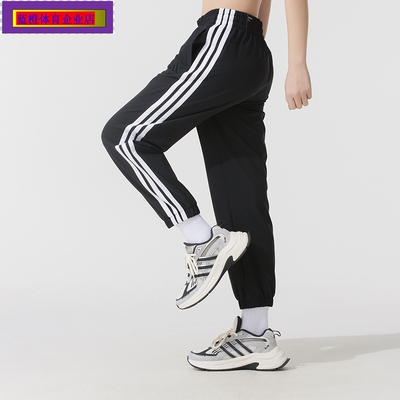 女裤25夏季户外运动三条纹
