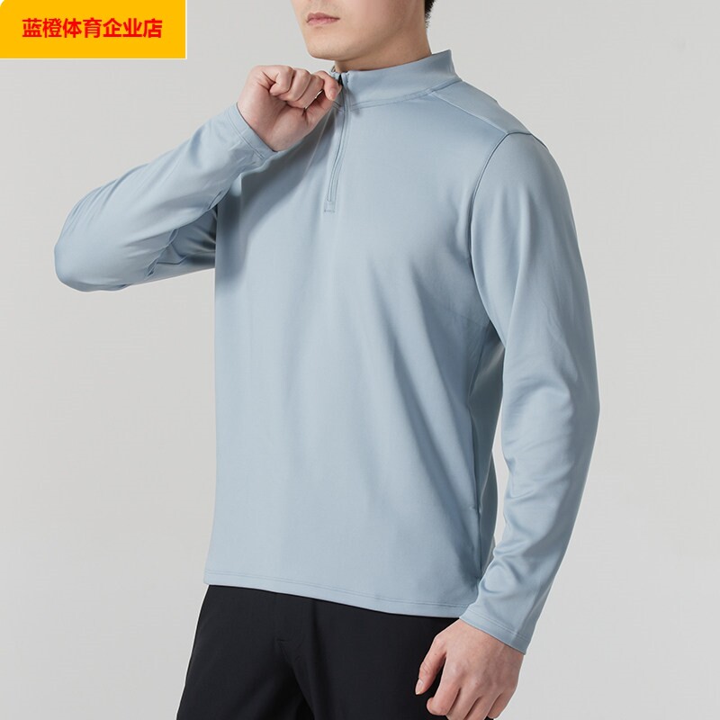 安德玛男装 2026新款半拉链套头衫休闲运动服长袖T恤衫1387434