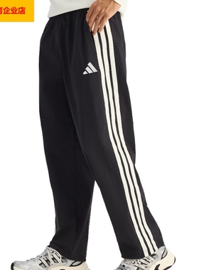 阿迪达斯三条纹拒水梭织运动休闲裤2026春季新款长裤KR2531