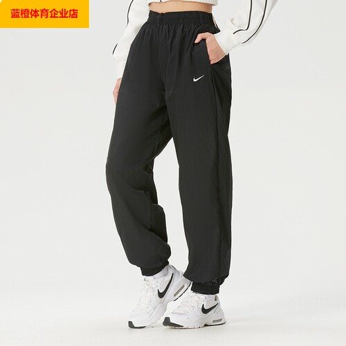 女裤梭织运动中腰Oversiz