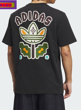 阿迪达斯三叶草短袖男装2025夏季新款Q3 TEE 3 MONO休闲T恤KD1843