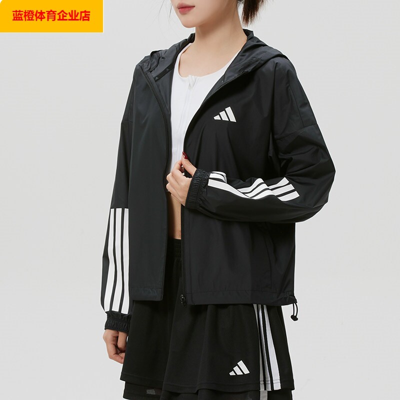 阿迪达斯女装2026新款运动服跑步健身训练外套时尚潮流夹克JX1872