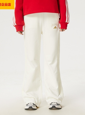 阿迪达斯女裤2025冬季新款运动裤跑步健身训练长裤宽松休闲KH2707