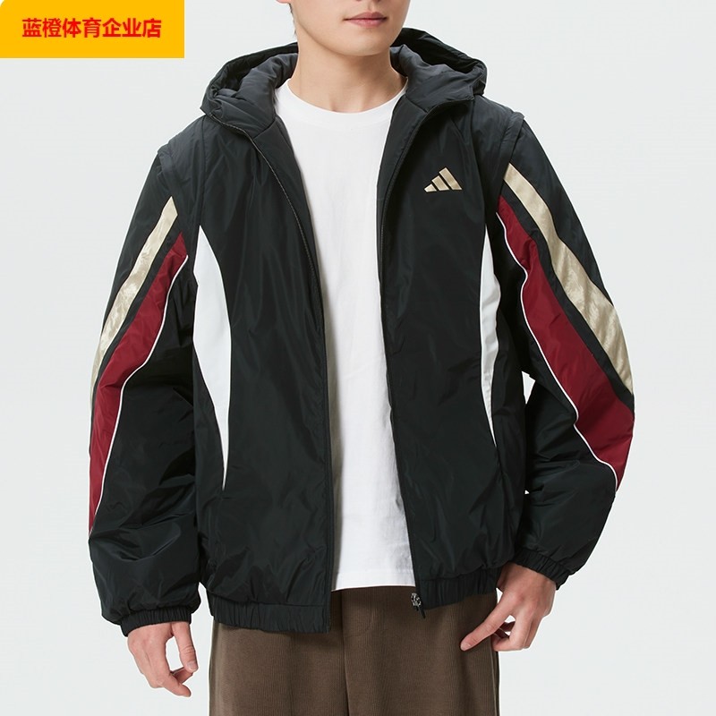阿迪达斯棉服男装2026新款运动服户外防风外套时尚保暖棉袄KS3171