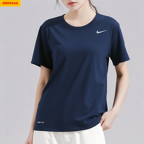耐克女装上衣2026春季新款运动服休闲圆领短袖健身透气训练IB8899