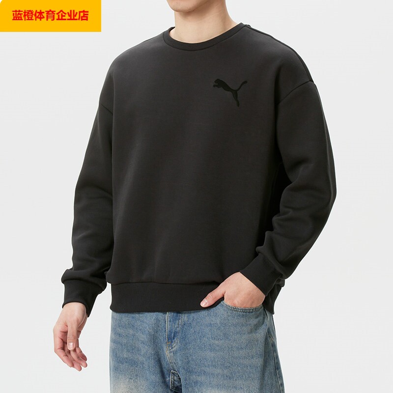 PUMA卫衣男装2026新款户外休闲衣圆领运动服时尚套头衫636791