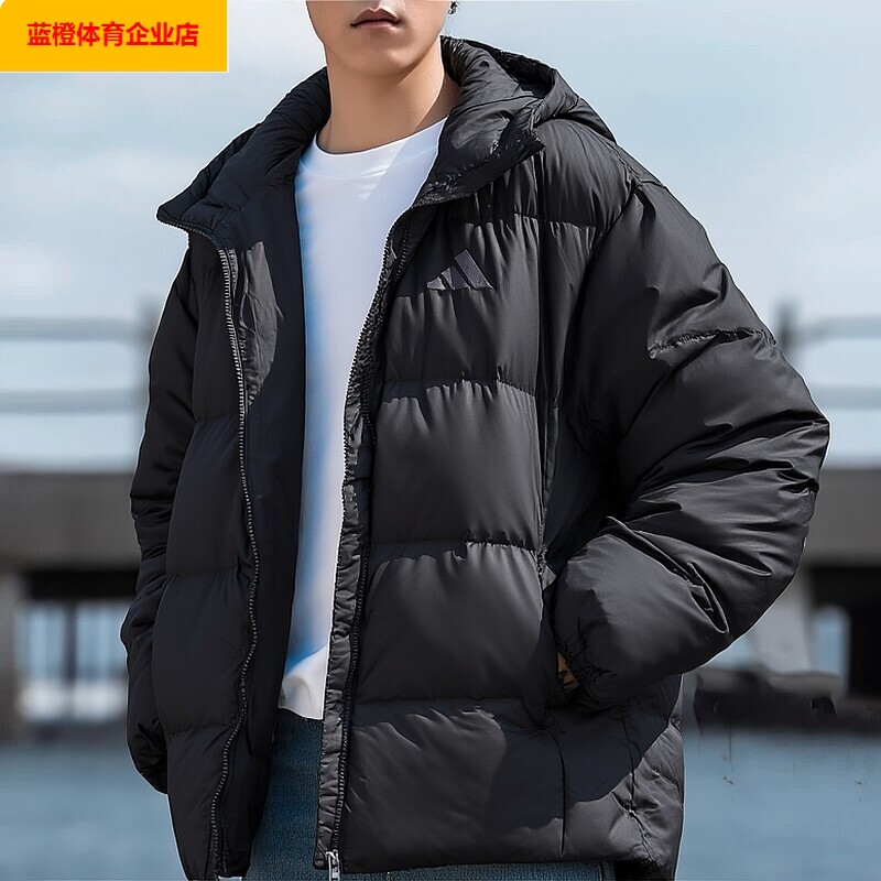 男装运动服羽绒连帽鸭宽松