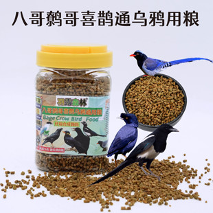 八哥鹩哥鸟食喜鹊饲料蓝鹊松鸦乌鸦鸟粮通用营养饲料椋鸟山鸦鸟食