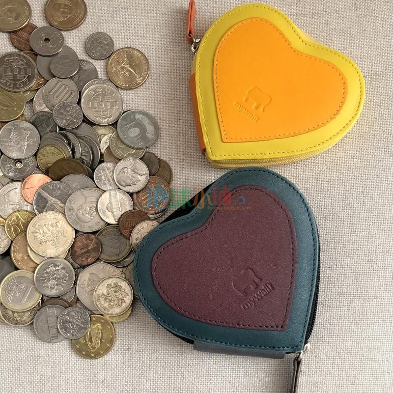 正品现货 My Walit 小象mywalit 彩色心形牛皮硬币包真皮零钱包,箱包皮具/热销女包/男包,钱包,淘宝优惠券,粉丝福利购,淘宝优惠卷