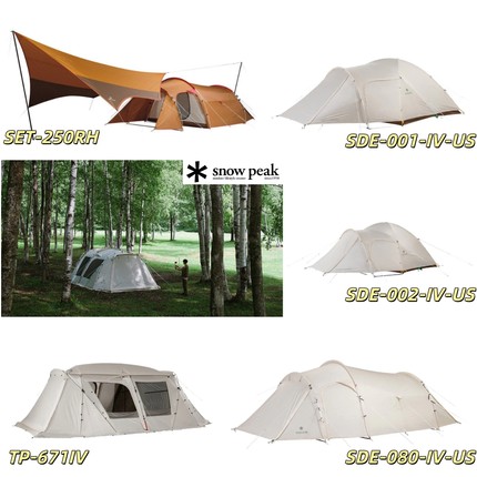 现货snowpeak雪峰户外露营多人帐篷Amenity Dome SDE-001/002/080