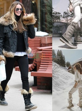 正品现货 Sorel 冰熊 Joan 高筒保暖秋冬滑雪户外防滑防水雪地靴